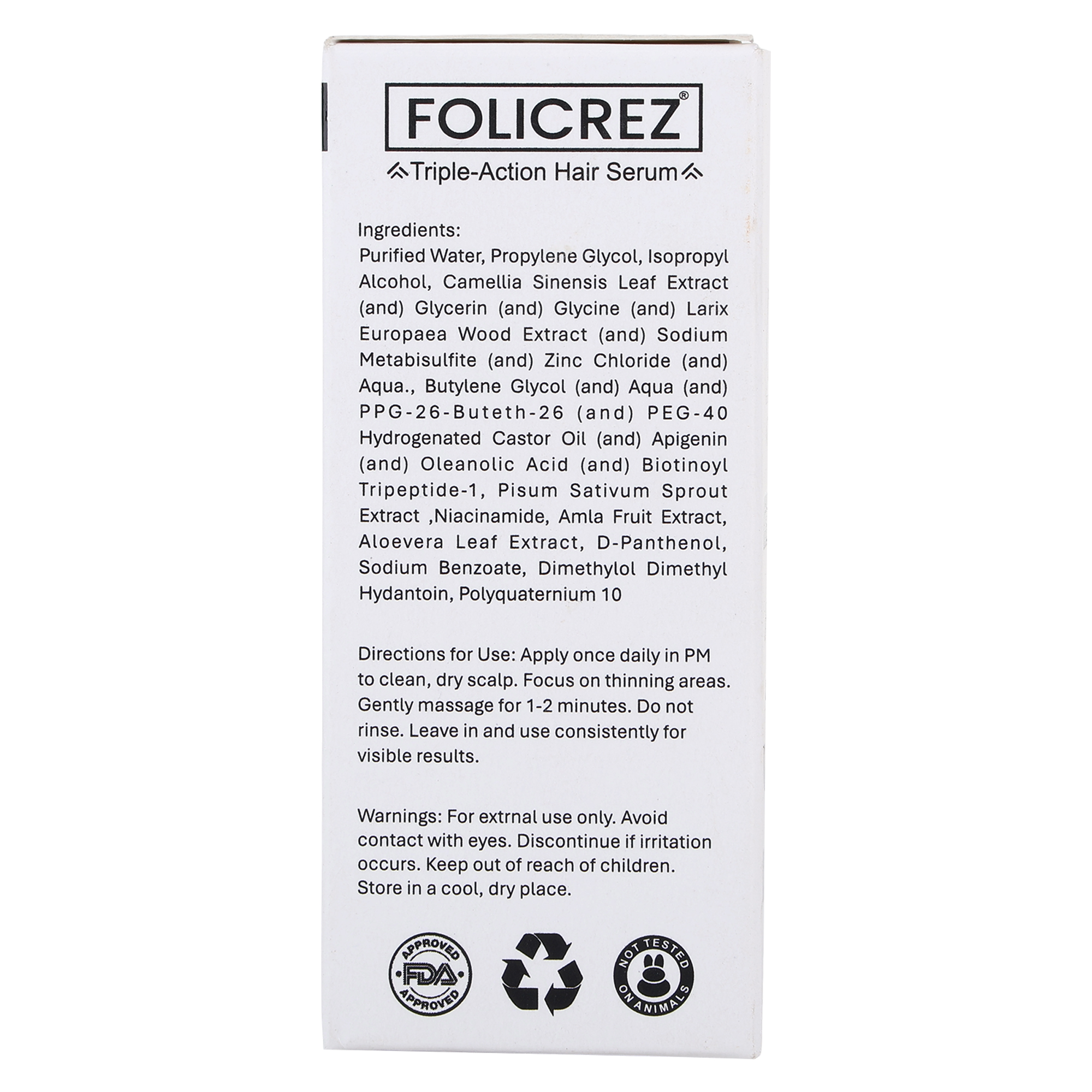 Folicrez Hair Growth Activator Serum 30ml - Gallery Image