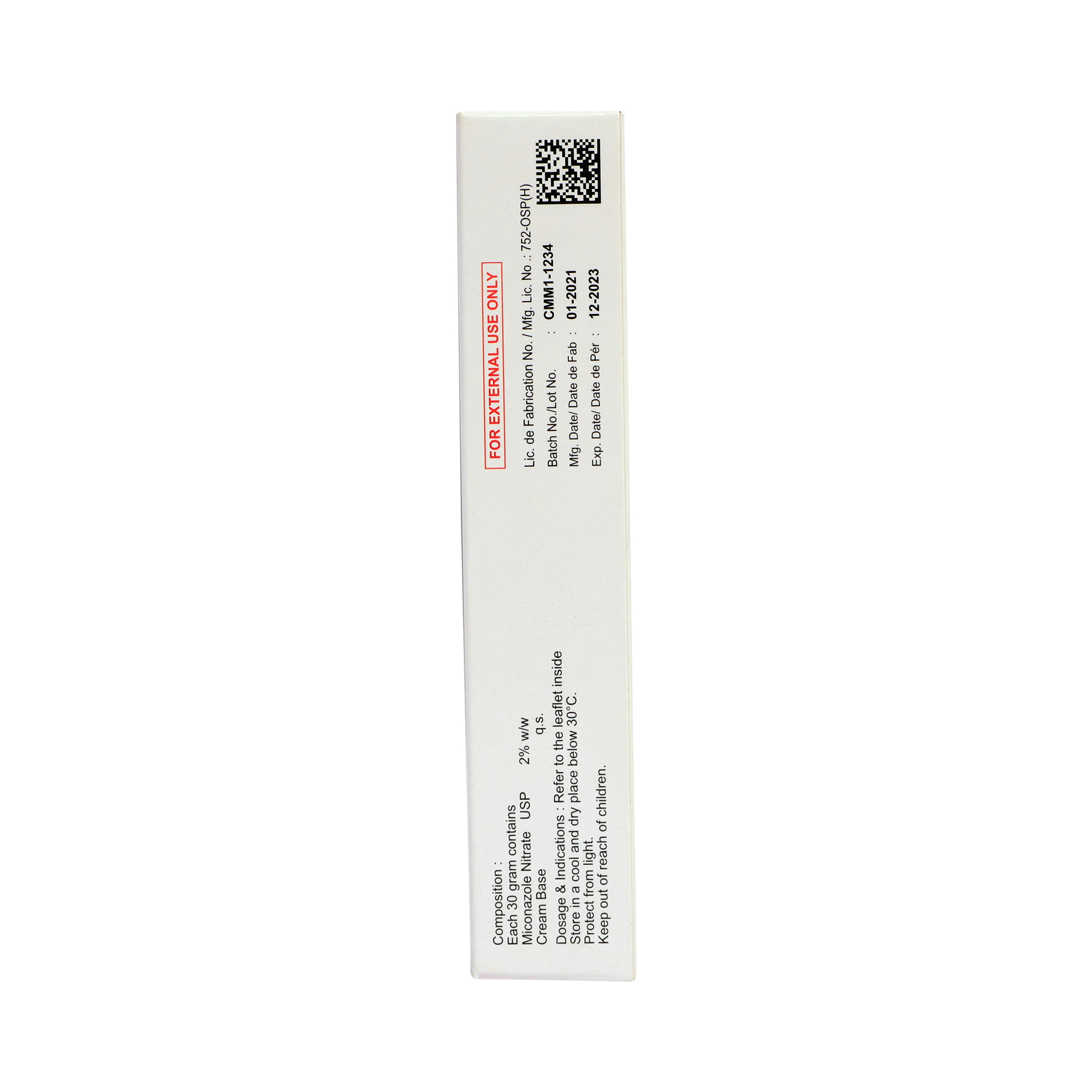 Thumbnail for Miconazole Nitrate 2% Cream 30gm