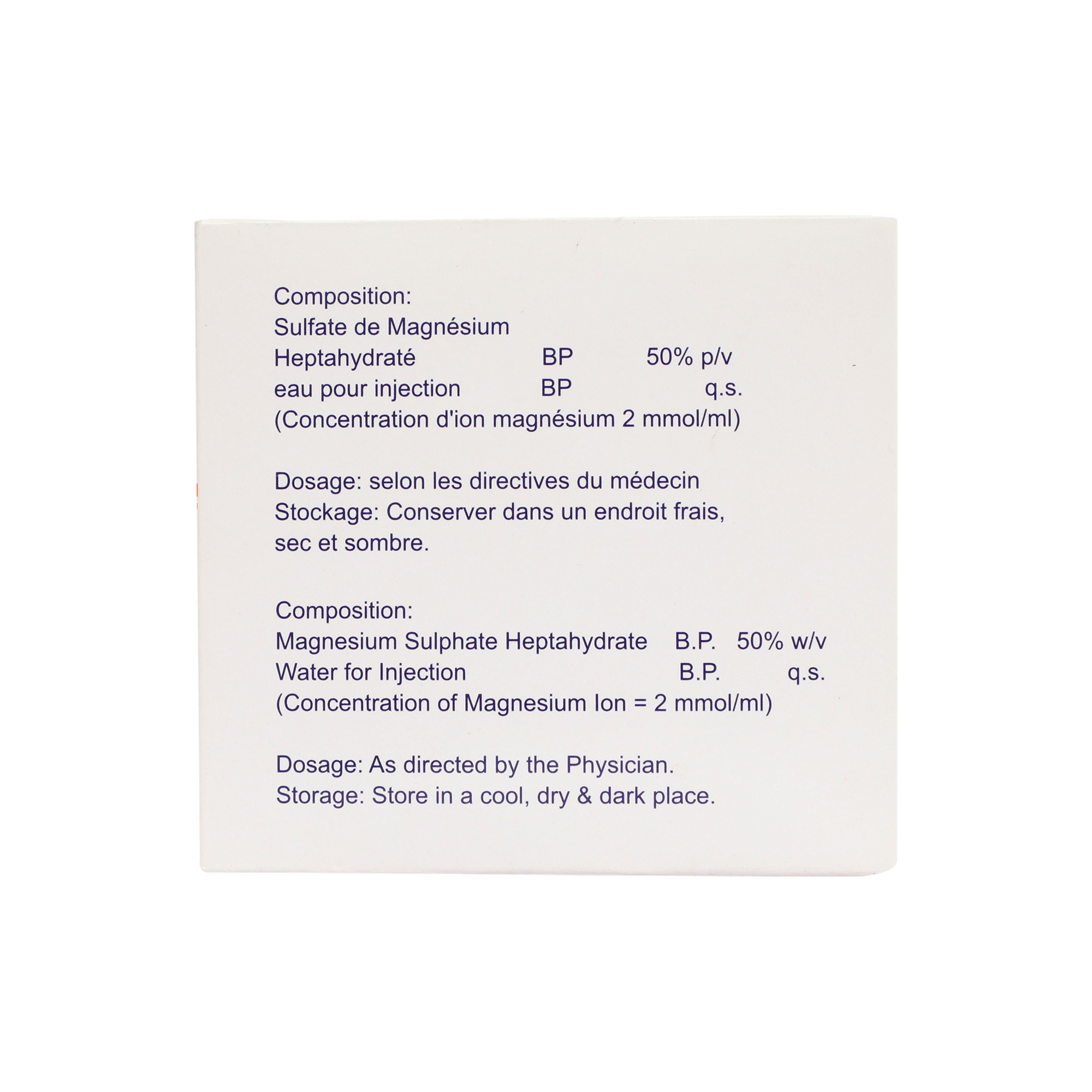 Thumbnail for Magnesium Sulphate Injection BP 50% w/v 5ml