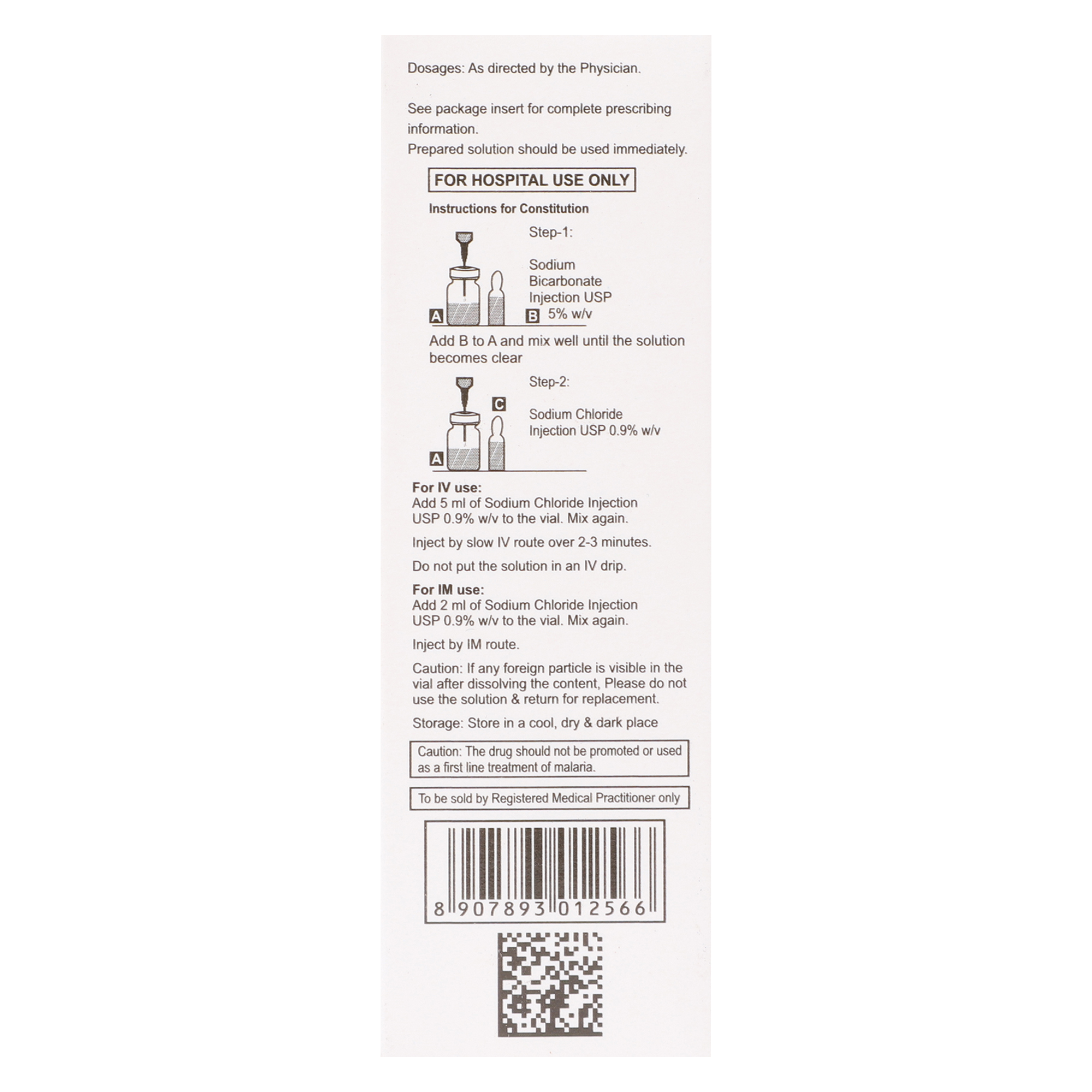Thumbnail for Combipack of Artesunate for Injection 60mg