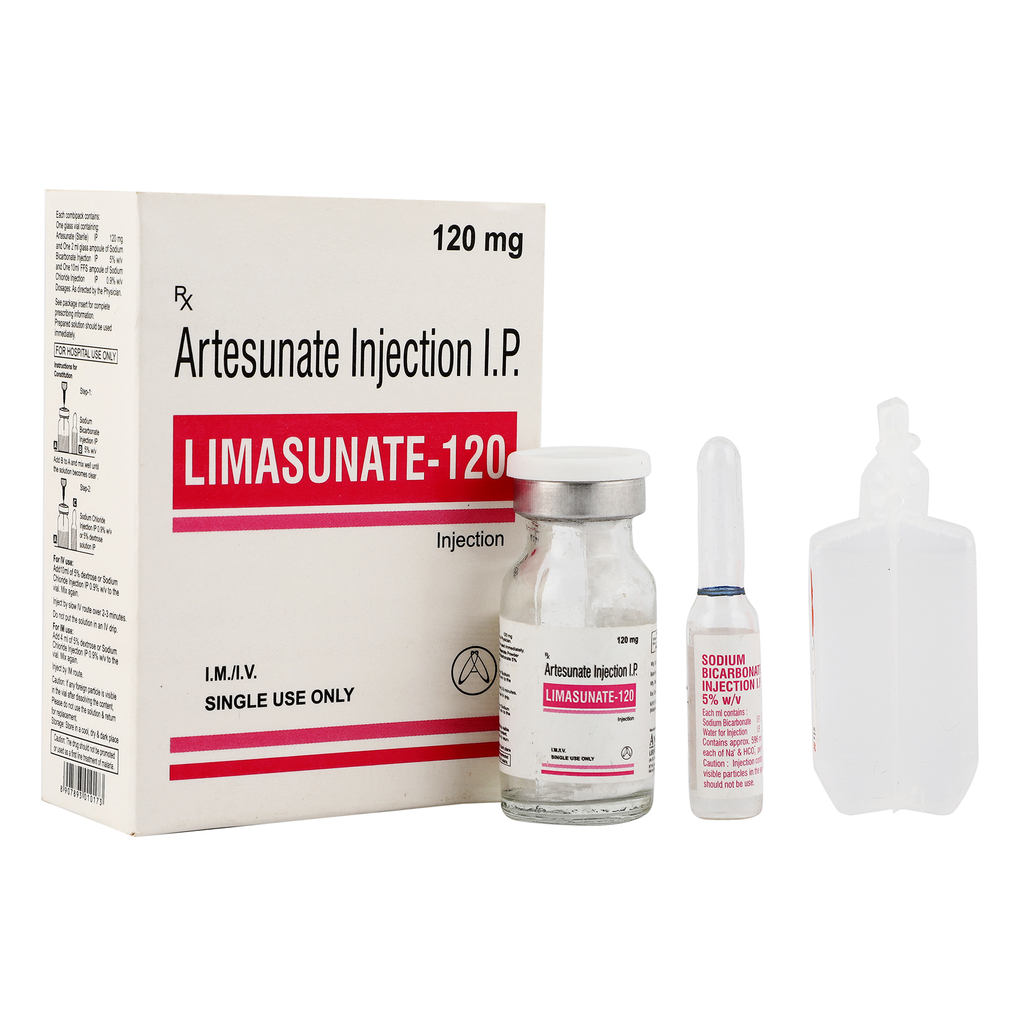 Thumbnail for Combipack of Artesunate for Injection 120mg